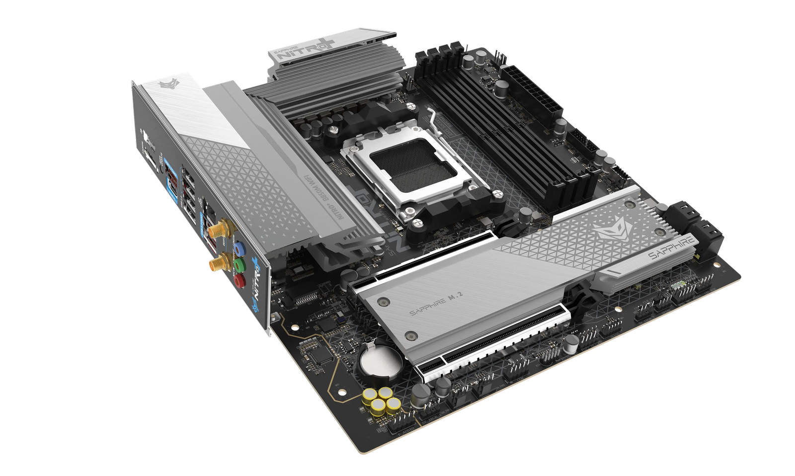SAPPHIRE NITRO+ B850M WIFI Micro-ATX Motherboard for AMD AM5 Ryzen 7000/8000/9000 Series Processors