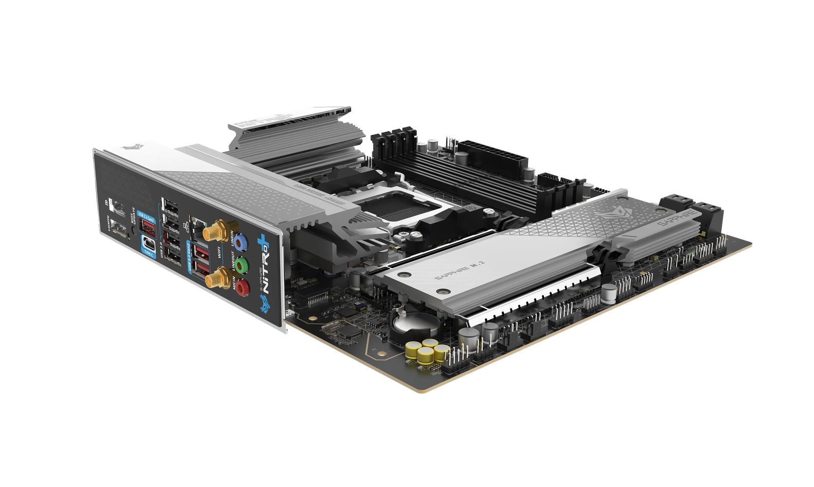 SAPPHIRE NITRO+ B850M WIFI Micro-ATX Motherboard for AMD AM5 Ryzen 7000/8000/9000 Series Processors
