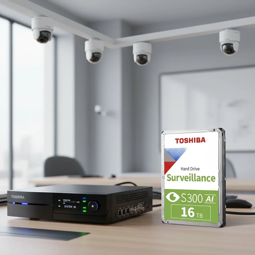 Toshiba S300 16TB Surveillance Hard Drive for AI-Enabled DVR and NVR Security Systems