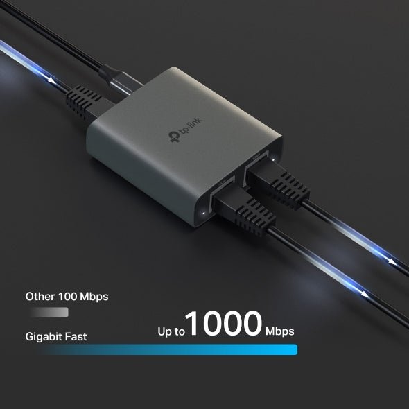 TP-Link EH210 1-to-2 Gigabit Ethernet Splitter - Dual RJ45 LAN Network Adapter
