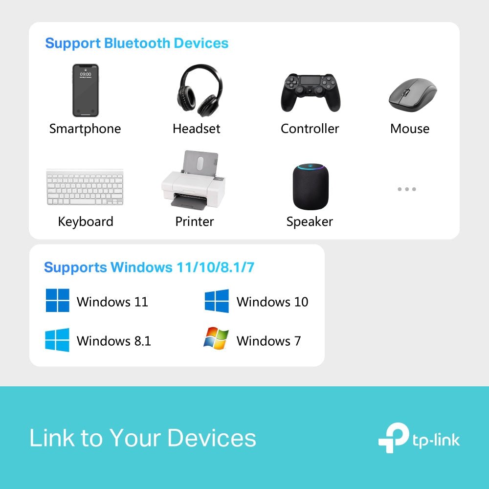 TP-Link UB600 Bluetooth 6.0 Nano USB Adapter for PC and Laptop - High-Speed Wireless Connectivity