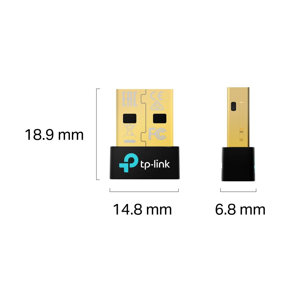 TP-Link UB600 Bluetooth 6.0 Nano USB Adapter for PC and Laptop - High-Speed Wireless Connectivity