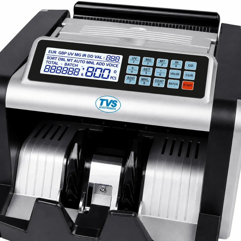 TVS Electronics CC 232 Classic+ Professional Cash Counting Machine with Advanced Counterfeit Detection