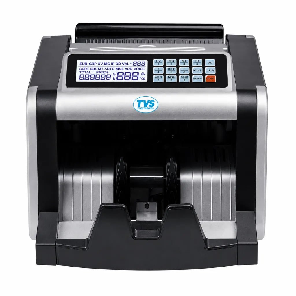 TVS Electronics CC 232 Classic+ Professional Cash Counting Machine with Advanced Counterfeit Detection
