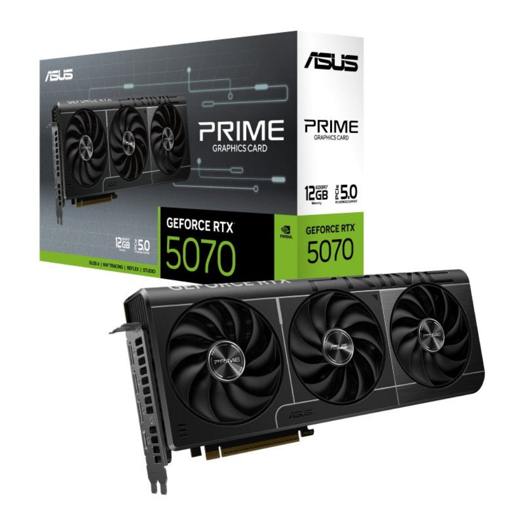 ASUS PRIME NVIDIA GeForce RTX 5070 12GB GDDR7 Triple Fan Gaming Graphics Card