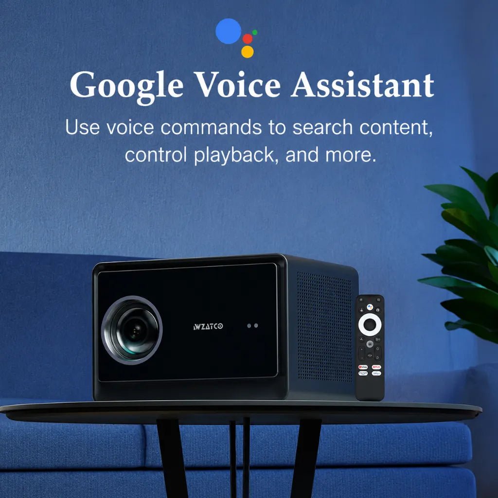 WZATCO Legend GT 4K Smart Home Theater Projector with Official Google TV and HDR Support