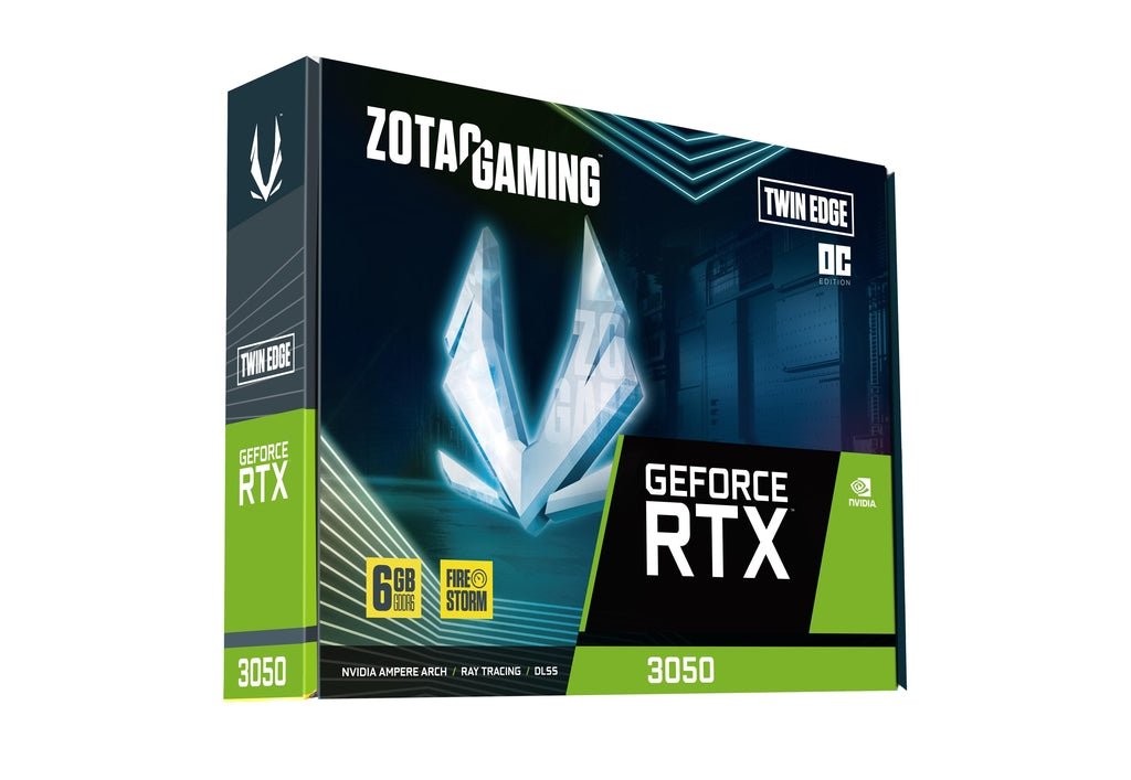 Zotac Gaming GeForce RTX 3050 Twin Edge 6GB OC GDDR6 128-Bit Desktop Graphics Card